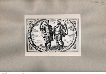 Vorderseite von  [http://creativecommons.org/publicdomain/mark/1.0/] Heiliger Maurus, Heiliger Papias - , bh076993. Foto.