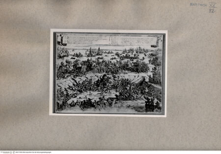 Vorderseite von  [http://creativecommons.org/publicdomain/mark/1.0/] Schlacht, Covensteyn, 1585 - , bh077006. Foto.