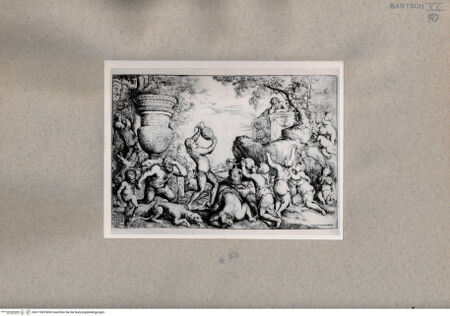 Vorderseite von  [http://creativecommons.org/publicdomain/mark/1.0/] Bacchanal - , bh077009. Foto.