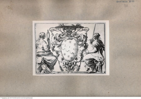 Vorderseite von  [http://creativecommons.org/publicdomain/mark/1.0/] Wappen eines Kardinals der Familie Aldobrandini - , bh077024. Foto.