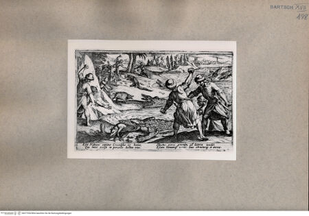 Vorderseite von  [http://creativecommons.org/publicdomain/mark/1.0/] Jagd - , bh077054. Foto.