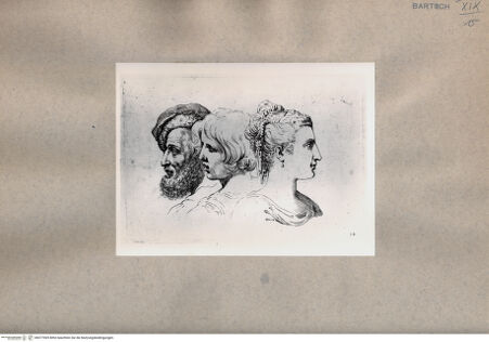 Vorderseite von  [http://creativecommons.org/publicdomain/mark/1.0/] Drei Köpfe - , bh077069. Foto.