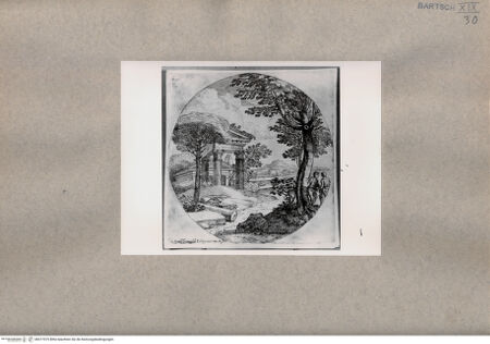 Vorderseite von  [http://creativecommons.org/publicdomain/mark/1.0/] Landschaft mit einem Paar - , bh077075. Foto.