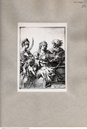 Vorderseite von  [http://creativecommons.org/publicdomain/mark/1.0/] Madonna mit Kind und Heiligen - , bh078590. Foto.