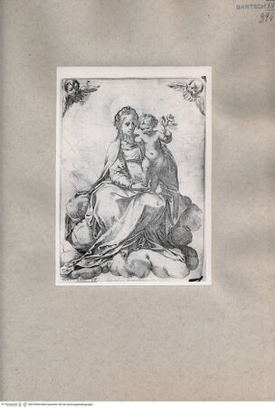 Vorderseite von  [http://creativecommons.org/publicdomain/mark/1.0/] Madonna mit Kind - , bh078595. Foto.