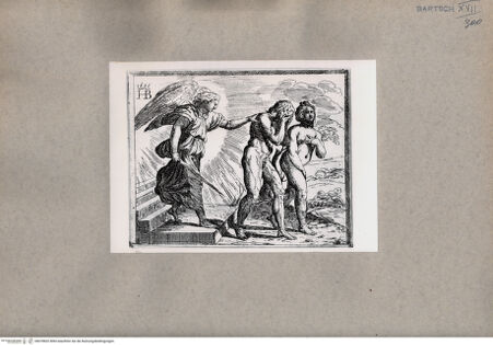 Vorderseite von  [http://creativecommons.org/publicdomain/mark/1.0/] Vertreibung aus dem Paradies - , bh078602. Foto.