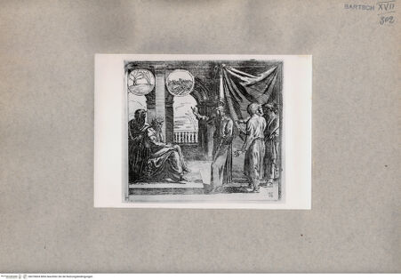 Vorderseite von  [http://creativecommons.org/publicdomain/mark/1.0/] Joseph deutet die Träume des Pharao - , bh078604. Foto.