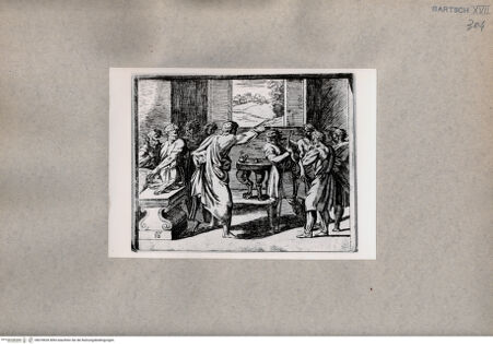 Vorderseite von  [http://creativecommons.org/publicdomain/mark/1.0/] David wird von Samuel gesalbt - , bh078630. Foto.