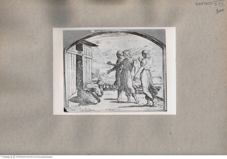 Vorderseite von  [http://creativecommons.org/publicdomain/mark/1.0/] Abraham und die drei Engel - , bh078646. Foto.