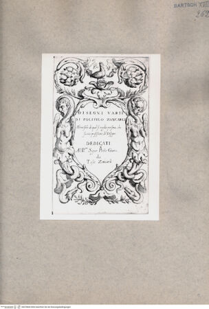 Vorderseite von  [http://creativecommons.org/publicdomain/mark/1.0/] Frontispiz - , bh078660. Foto.