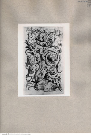 Vorderseite von  [http://creativecommons.org/publicdomain/mark/1.0/] Groteske mit Triton - , bh078663. Foto.