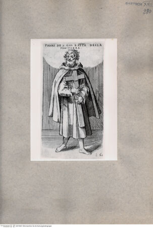 Vorderseite von  [http://creativecommons.org/publicdomain/mark/1.0/] Pater des Heiligen Johannes Batta. der Buße - , bh078681. Foto.