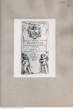 Vorderseite von  [http://creativecommons.org/publicdomain/mark/1.0/] Frontispiz - , bh078684. Foto.