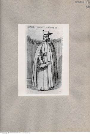 Vorderseite von  [http://creativecommons.org/publicdomain/mark/1.0/] Pater des Oratoriums - , bh078687. Foto.