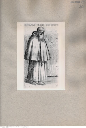 Vorderseite von  [http://creativecommons.org/publicdomain/mark/1.0/] Heiliger Paulus, erster Eremit - , bh078699. Foto.