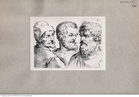 Vorderseite von  [http://creativecommons.org/publicdomain/mark/1.0/] Drei bärtige Männer - , bh078759. Foto.