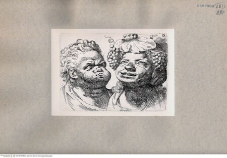 Vorderseite von  [http://creativecommons.org/publicdomain/mark/1.0/] Zwei Bacchanten - , bh078762. Foto.