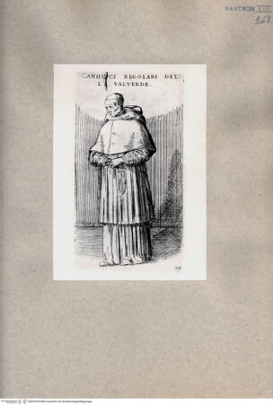 Vorderseite von  [http://creativecommons.org/publicdomain/mark/1.0/] Regularkanoniker aus Valverde - , bh078764. Foto.