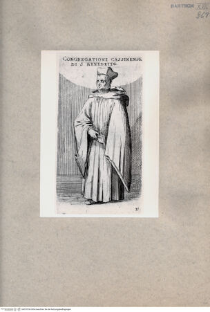 Vorderseite von  [http://creativecommons.org/publicdomain/mark/1.0/] Cassinensische Kongregation des Heiligen Benedikt - , bh078766. Foto.