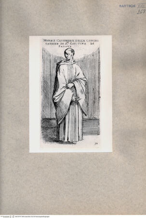 Vorderseite von  [http://creativecommons.org/publicdomain/mark/1.0/] Mönche der Cassinensischen Kongregation der Heiligen Justina von Padua - , bh078767. Foto.
