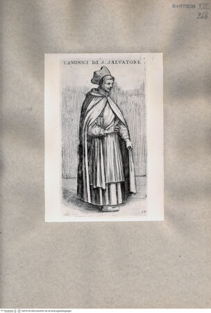 Vorderseite von  [http://creativecommons.org/publicdomain/mark/1.0/] Regularkanoniker von S. Salvatore - , bh078790. Foto.