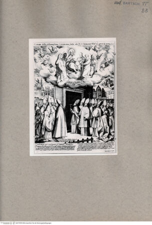 Vorderseite von British Museum? [http://creativecommons.org/publicdomain/mark/1.0/] Öffnung der heiligen Pforte im Jahr 1600 durch Papst Clemens VIII. - , bh079599. Foto.