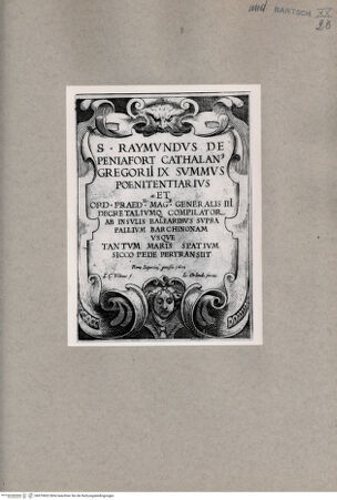 Vorderseite von  [http://creativecommons.org/publicdomain/mark/1.0/] Frontispiz - , bh079602. Foto.