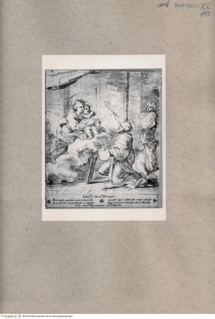 Vorderseite von  [http://creativecommons.org/publicdomain/mark/1.0/] Heiliger Lukas malt die Madonna - , bh079634. Foto.