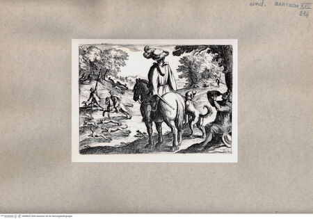 Vorderseite von  [http://creativecommons.org/publicdomain/mark/1.0/] Jagd - , bh080025. Foto.