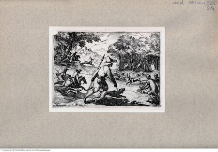 Vorderseite von  [http://creativecommons.org/publicdomain/mark/1.0/] Jagd - , bh080033. Foto.