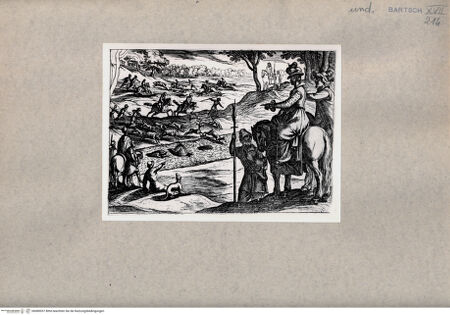 Vorderseite von  [http://creativecommons.org/publicdomain/mark/1.0/] Jagd - , bh080037. Foto.