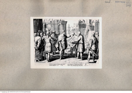 Vorderseite von  [http://creativecommons.org/publicdomain/mark/1.0/] "Carolus innumeris redimitus tempora lauris..." - , bh080044. Foto.