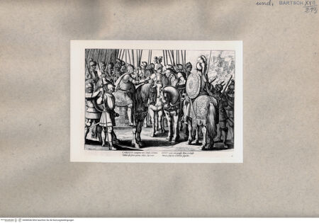 Vorderseite von  [http://creativecommons.org/publicdomain/mark/1.0/] "Carolus exemplum rare virtutis..." - , bh080046. Foto.