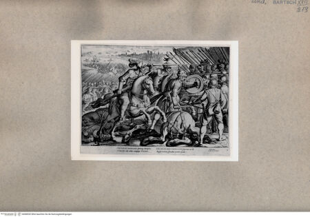 Vorderseite von  [http://creativecommons.org/publicdomain/mark/1.0/] "Caesaris invictas acies..." - , bh080052. Foto.