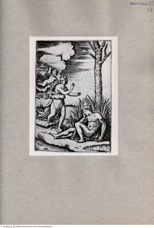 Vorderseite von  [http://creativecommons.org/publicdomain/mark/1.0/] Ninfe mit Amor - , bh080073. Foto.