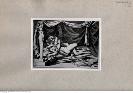 Vorderseite von  [http://creativecommons.org/publicdomain/mark/1.0/] Liebesszene - , bh080084. Foto.