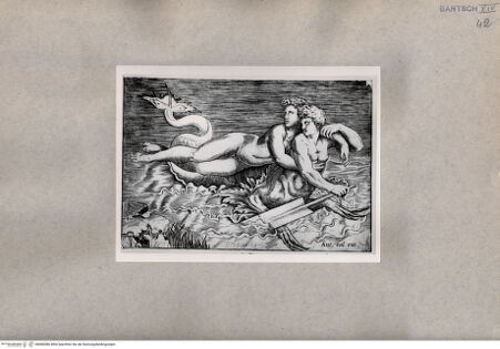 Vorderseite von  [http://creativecommons.org/publicdomain/mark/1.0/] Ninfe und Triton - , bh080086. Foto.