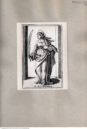 Vorderseite von  [http://creativecommons.org/publicdomain/mark/1.0/] Heilige Petronilla - , bh080102. Foto.