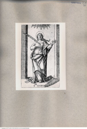 Vorderseite von  [http://creativecommons.org/publicdomain/mark/1.0/] Heilige Cäcilia - , bh080105. Foto.