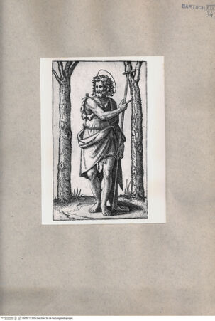 Vorderseite von  [http://creativecommons.org/publicdomain/mark/1.0/] Heiliger Johannes - , bh080113. Foto.