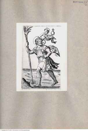 Vorderseite von  [http://creativecommons.org/publicdomain/mark/1.0/] Heiliger Christophorus - , bh080114. Foto.