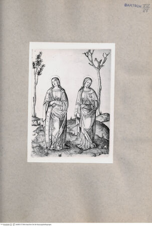 Vorderseite von  [http://creativecommons.org/publicdomain/mark/1.0/] Heilige Katharina und heilige Lucia - , bh080137. Foto.
