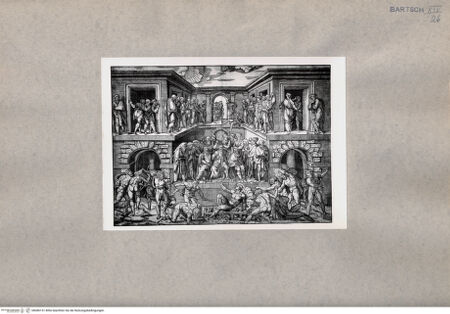 Vorderseite von  [http://creativecommons.org/publicdomain/mark/1.0/] Martyrium des heiligen Laurentius - , bh080151. Foto.