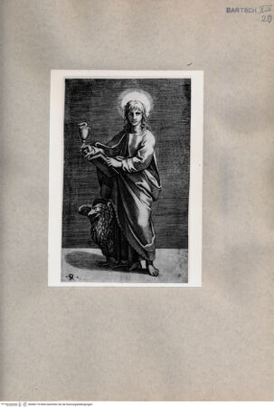 Vorderseite von  [http://creativecommons.org/publicdomain/mark/1.0/] Heiliger Johannes - , bh080170. Foto.