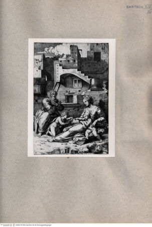 Vorderseite von  [http://creativecommons.org/publicdomain/mark/1.0/] Heilige Familie mit dem Johannesknaben - , bh080193. Foto.