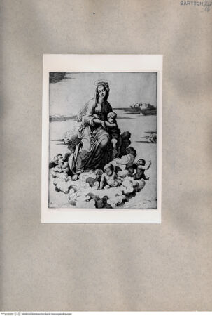 Vorderseite von  [http://creativecommons.org/publicdomain/mark/1.0/] Madonna mit Kind - , bh080202. Foto.