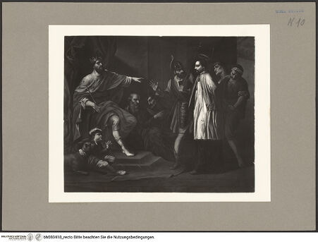 Vorderseite von ICCD (GFN) [https://www.deutsche-digitale-bibliothek.de/content/lizenzen/rv-ez/] Der hl. Johann Nepomuk vor König Wenzelslaus IV - Gesamtansicht, bh080418_recto. Foto.