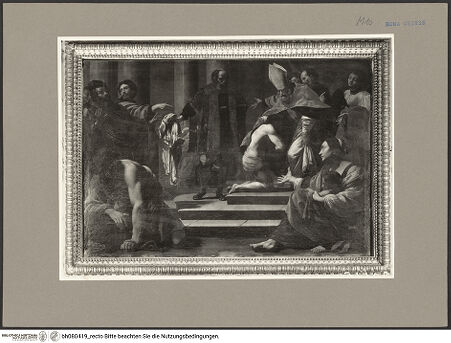 Vorderseite von ICCD (GFN) [https://www.deutsche-digitale-bibliothek.de/content/lizenzen/rv-ez/] Die Einkleidung des hl. Franziskus - Gesamtansicht, bh080419_recto. Foto.