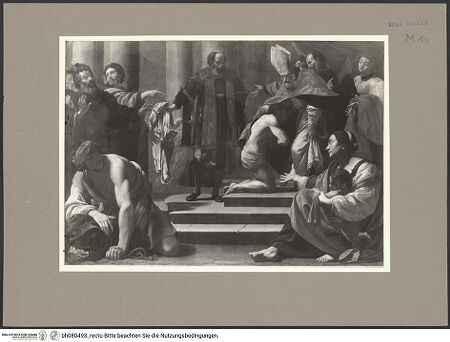 Vorderseite von ICCD (GFN) [https://www.deutsche-digitale-bibliothek.de/content/lizenzen/rv-ez/] Die Einkleidung des hl. Franziskus - Gesamtansicht, bh080493_recto. Foto.