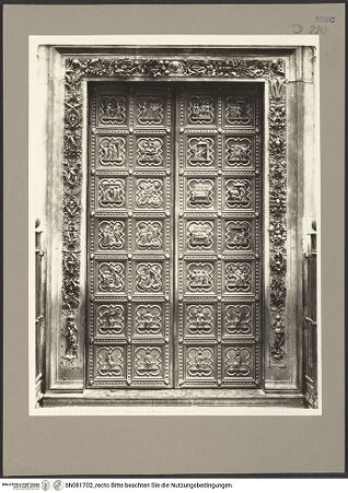 Vorderseite von Alinari [https://www.deutsche-digitale-bibliothek.de/content/lizenzen/rv-ez/] Türreliefs - , bh081702_recto. Foto.